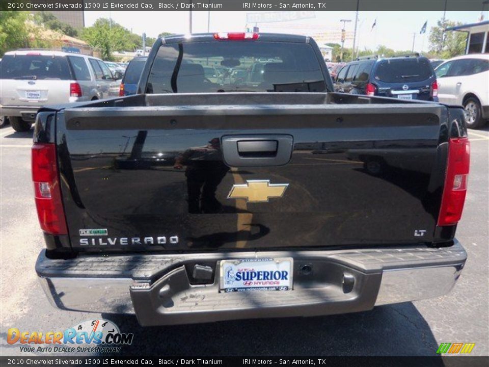 2010 Chevrolet Silverado 1500 LS Extended Cab Black / Dark Titanium Photo #6