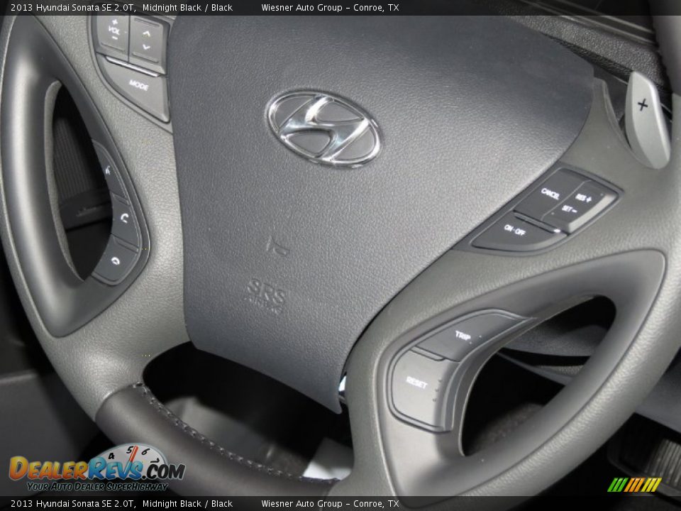 2013 Hyundai Sonata SE 2.0T Midnight Black / Black Photo #8