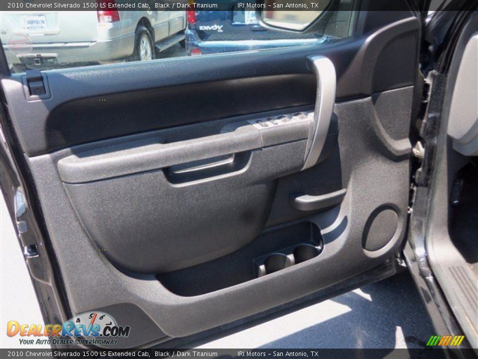 2010 Chevrolet Silverado 1500 LS Extended Cab Black / Dark Titanium Photo #8