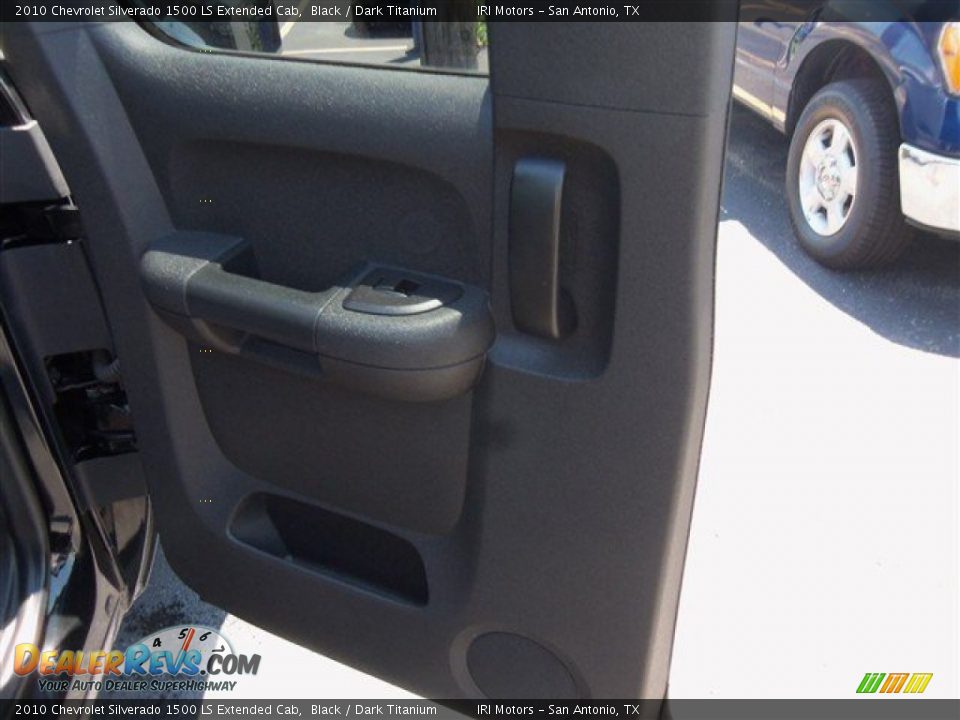 2010 Chevrolet Silverado 1500 LS Extended Cab Black / Dark Titanium Photo #11