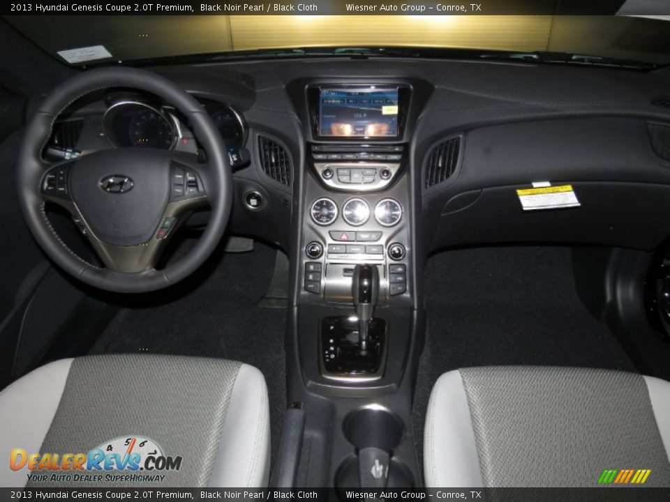 2013 Hyundai Genesis Coupe 2.0T Premium Black Noir Pearl / Black Cloth Photo #3