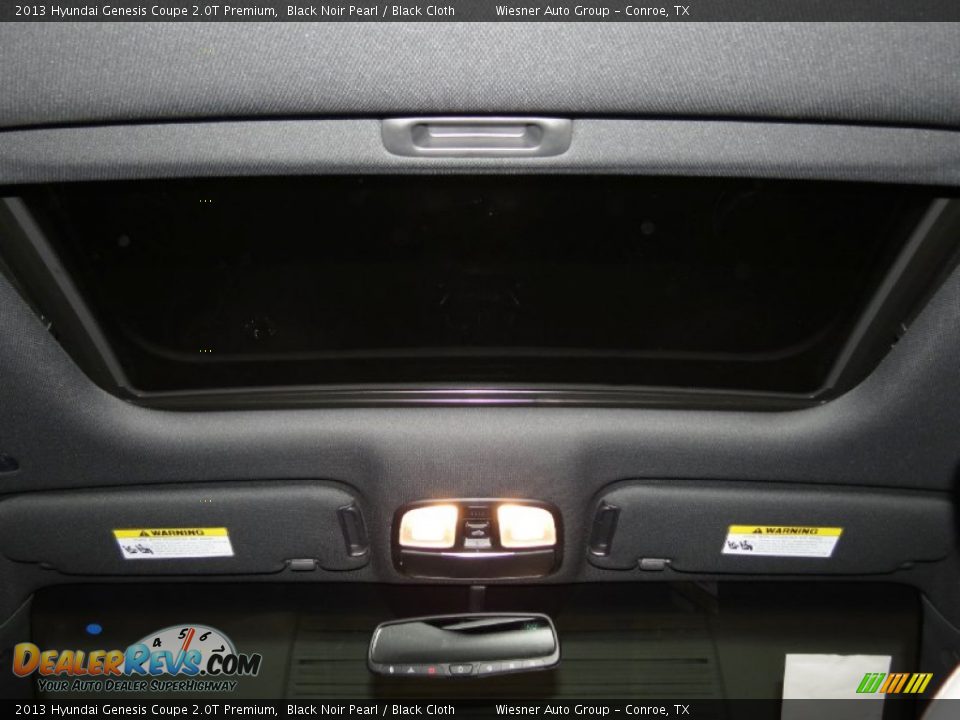 2013 Hyundai Genesis Coupe 2.0T Premium Black Noir Pearl / Black Cloth Photo #5