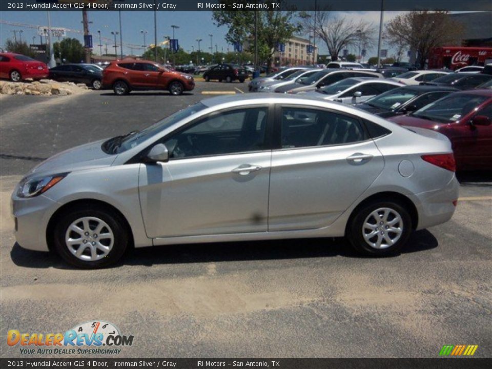 Ironman Silver 2013 Hyundai Accent GLS 4 Door Photo #4