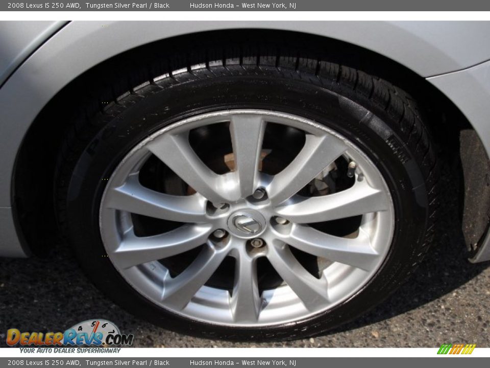 2008 Lexus IS 250 AWD Tungsten Silver Pearl / Black Photo #15