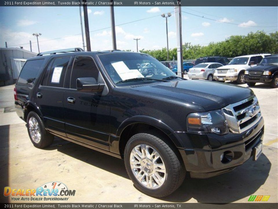 2011 Ford Expedition Limited Tuxedo Black Metallic / Charcoal Black Photo #3