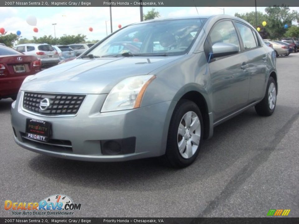 2007 Nissan Sentra 2.0 Magnetic Gray / Beige Photo #1