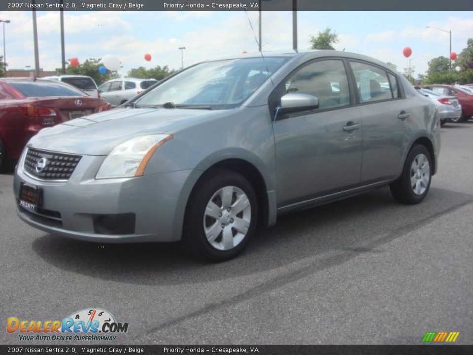 2007 Nissan Sentra 2.0 Magnetic Gray / Beige Photo #2