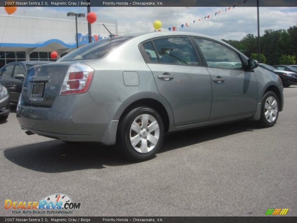 2007 Nissan Sentra 2.0 Magnetic Gray / Beige Photo #5