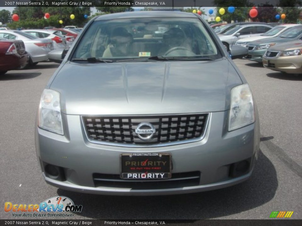 2007 Nissan Sentra 2.0 Magnetic Gray / Beige Photo #7