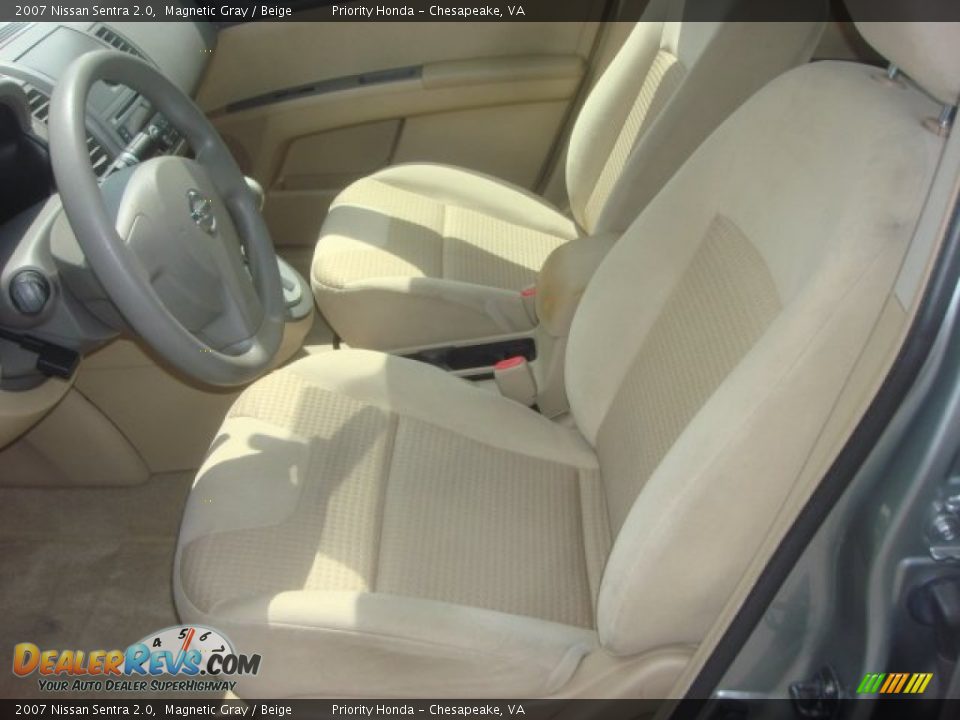 2007 Nissan Sentra 2.0 Magnetic Gray / Beige Photo #8