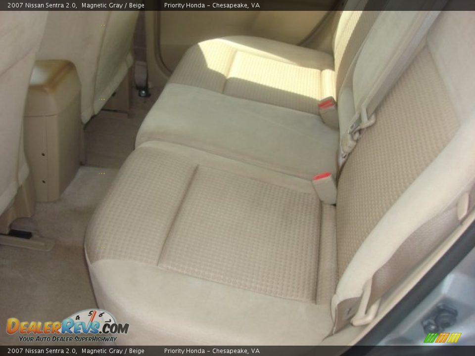 2007 Nissan Sentra 2.0 Magnetic Gray / Beige Photo #9