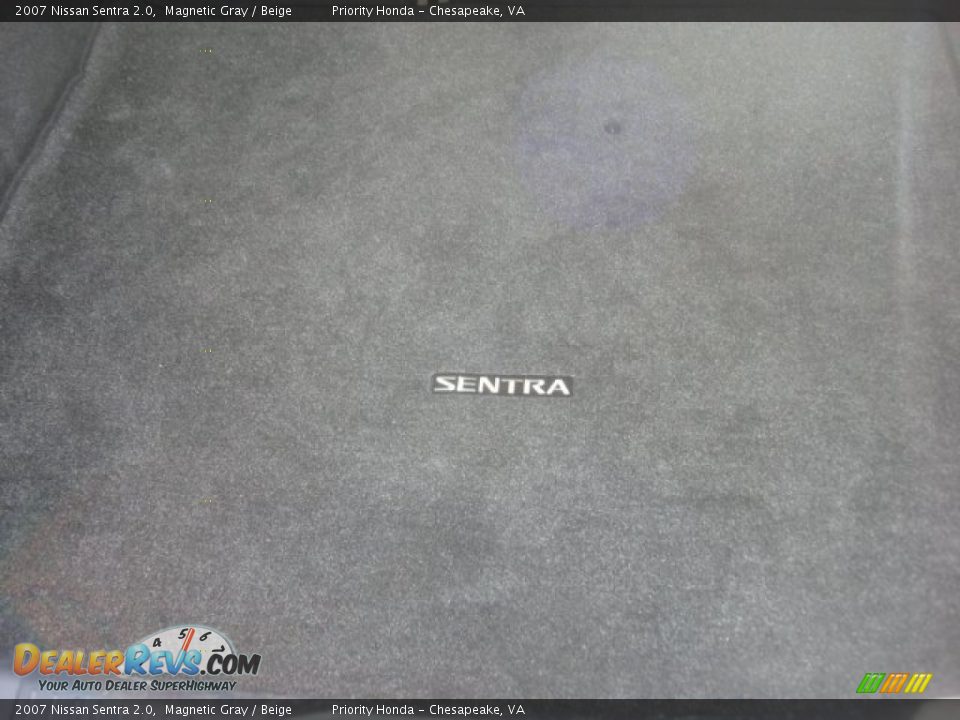 2007 Nissan Sentra 2.0 Magnetic Gray / Beige Photo #13