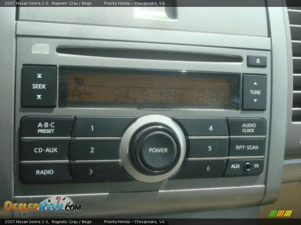 2007 Nissan Sentra 2.0 Magnetic Gray / Beige Photo #16