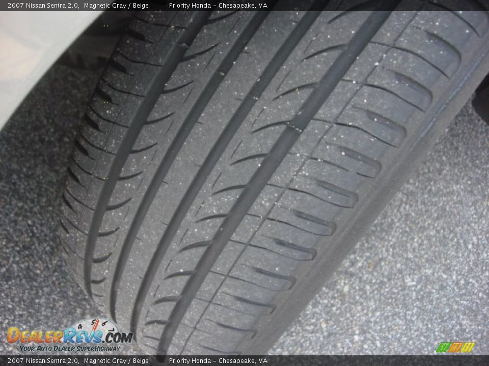 2007 Nissan Sentra 2.0 Magnetic Gray / Beige Photo #20