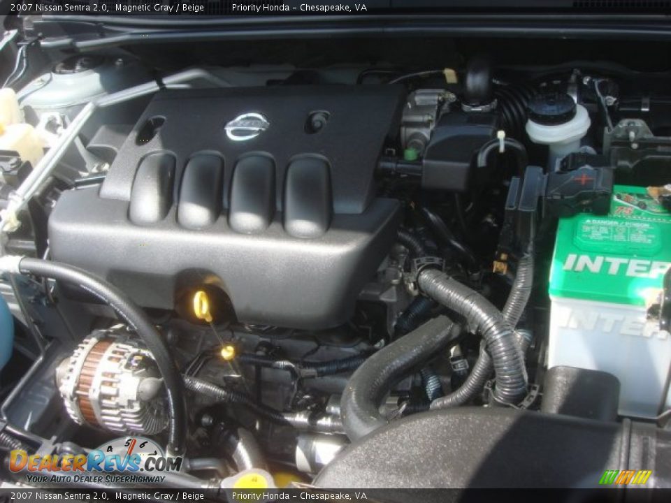 2007 Nissan Sentra 2.0 Magnetic Gray / Beige Photo #21