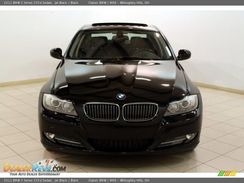 2011 BMW 3 Series 335d Sedan Jet Black / Black Photo #2