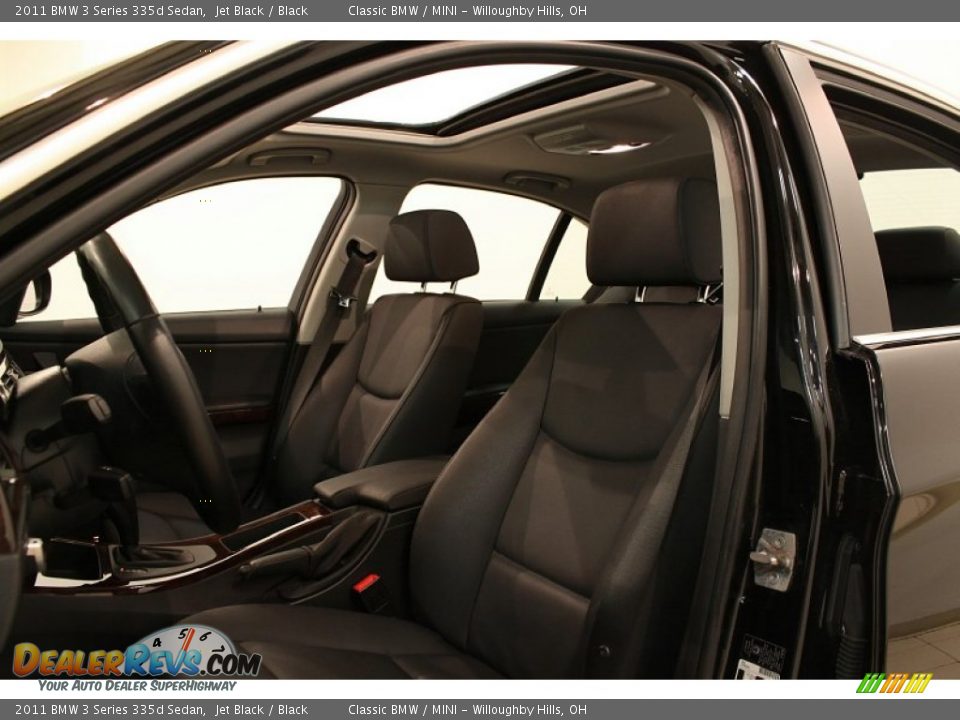 2011 BMW 3 Series 335d Sedan Jet Black / Black Photo #6