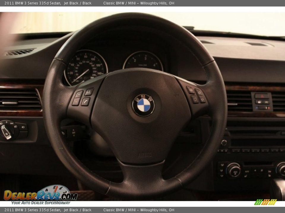 2011 BMW 3 Series 335d Sedan Steering Wheel Photo #7