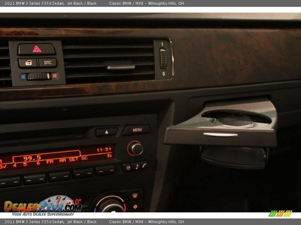 2011 BMW 3 Series 335d Sedan Jet Black / Black Photo #10