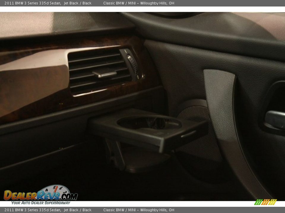2011 BMW 3 Series 335d Sedan Jet Black / Black Photo #11