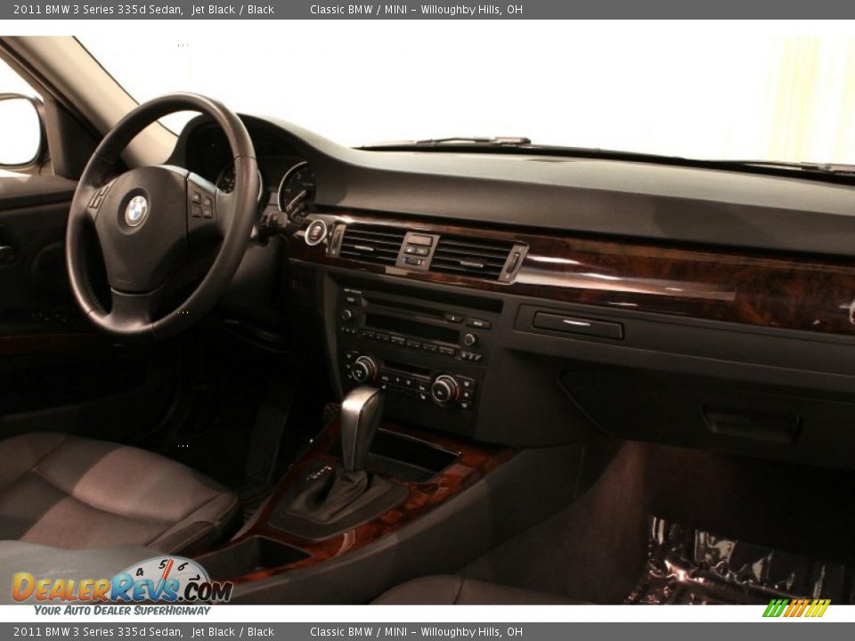 2011 BMW 3 Series 335d Sedan Jet Black / Black Photo #13