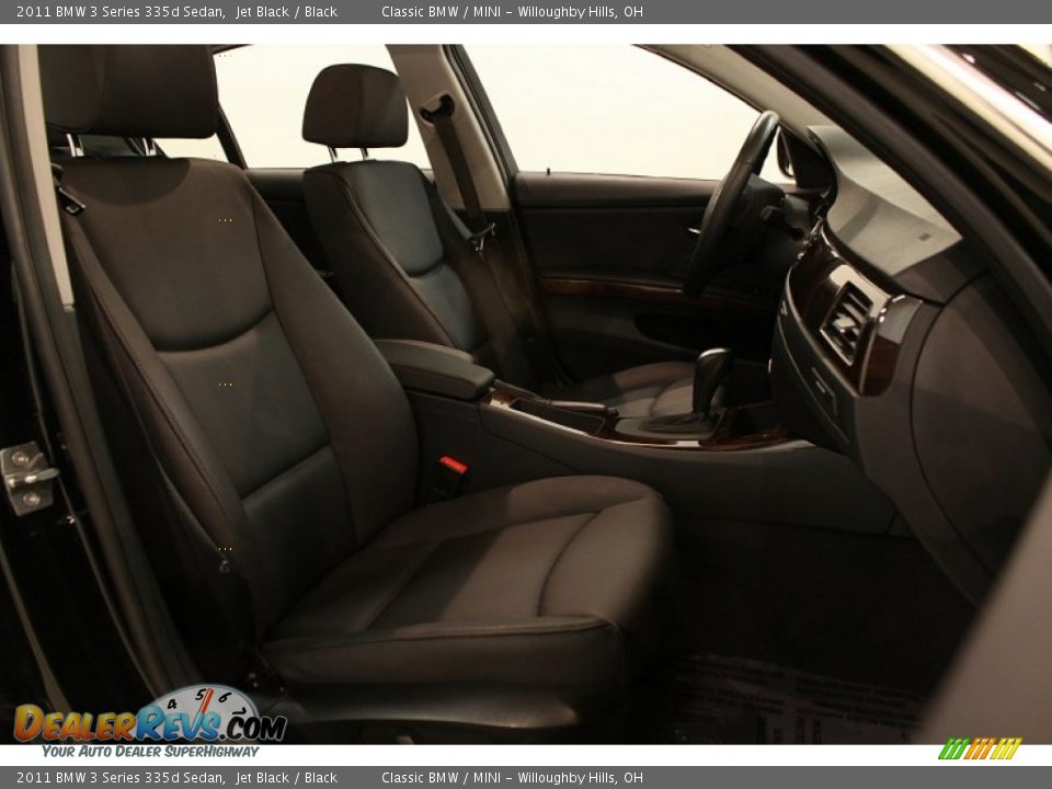 2011 BMW 3 Series 335d Sedan Jet Black / Black Photo #14