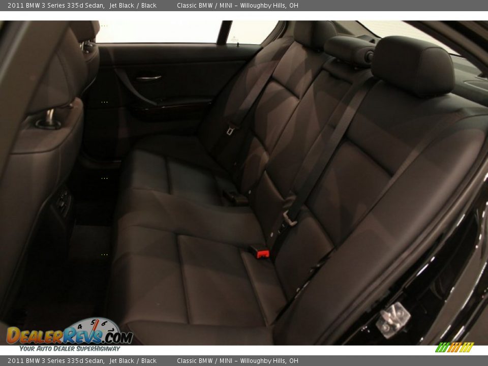 2011 BMW 3 Series 335d Sedan Jet Black / Black Photo #16