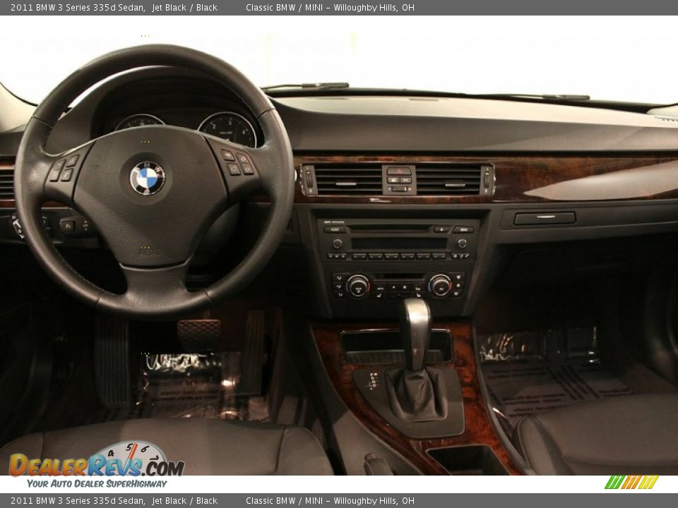 2011 BMW 3 Series 335d Sedan Jet Black / Black Photo #18