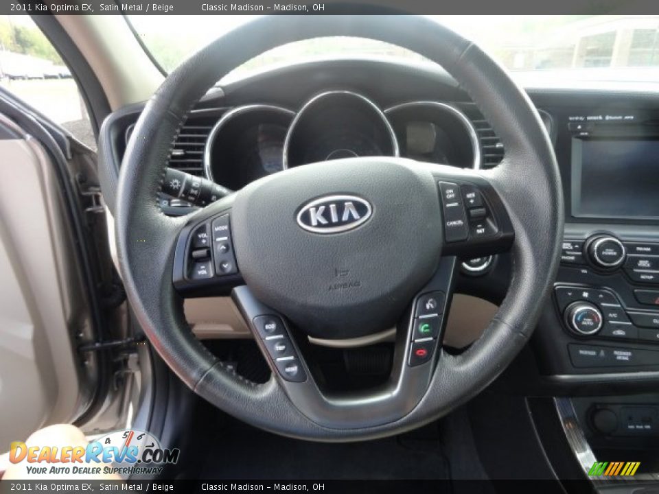 2011 Kia Optima EX Steering Wheel Photo #9