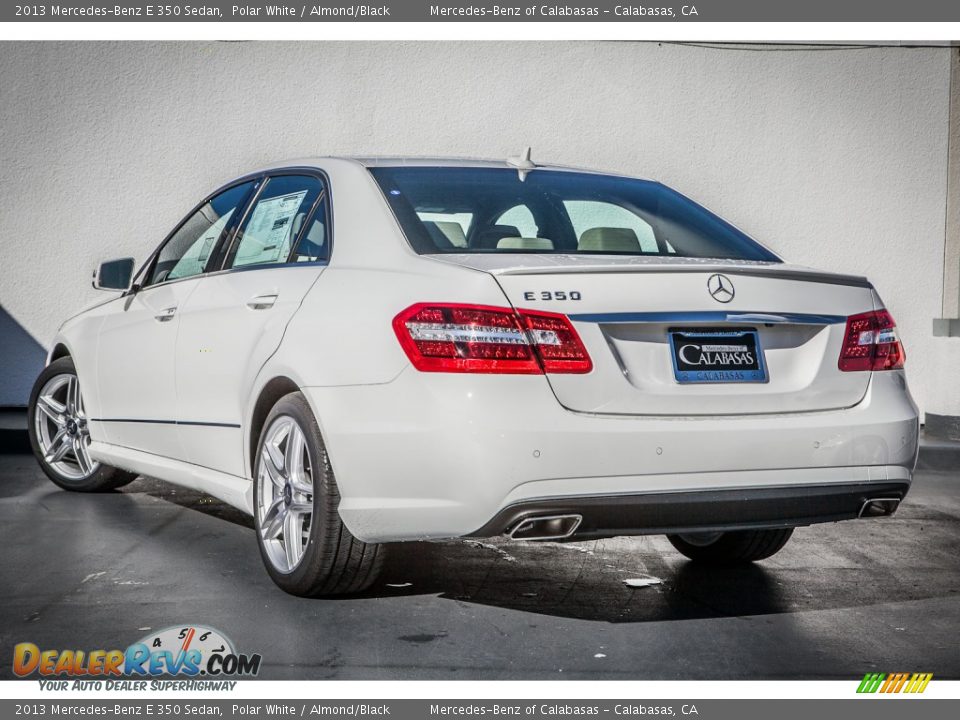 2013 Mercedes-Benz E 350 Sedan Polar White / Almond/Black Photo #2