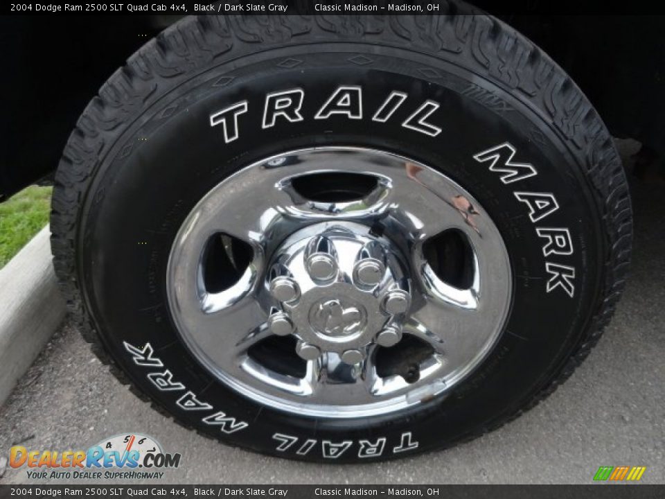 2004 Dodge Ram 2500 SLT Quad Cab 4x4 Black / Dark Slate Gray Photo #13