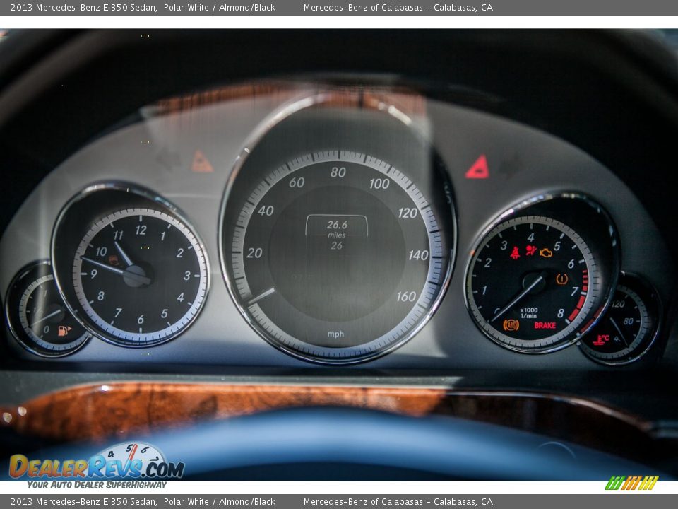 2013 Mercedes-Benz E 350 Sedan Polar White / Almond/Black Photo #6
