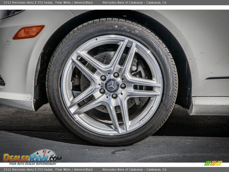 2013 Mercedes-Benz E 350 Sedan Polar White / Almond/Black Photo #10