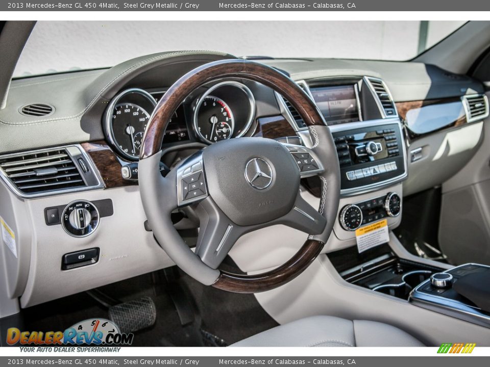 2013 Mercedes-Benz GL 450 4Matic Steel Grey Metallic / Grey Photo #5