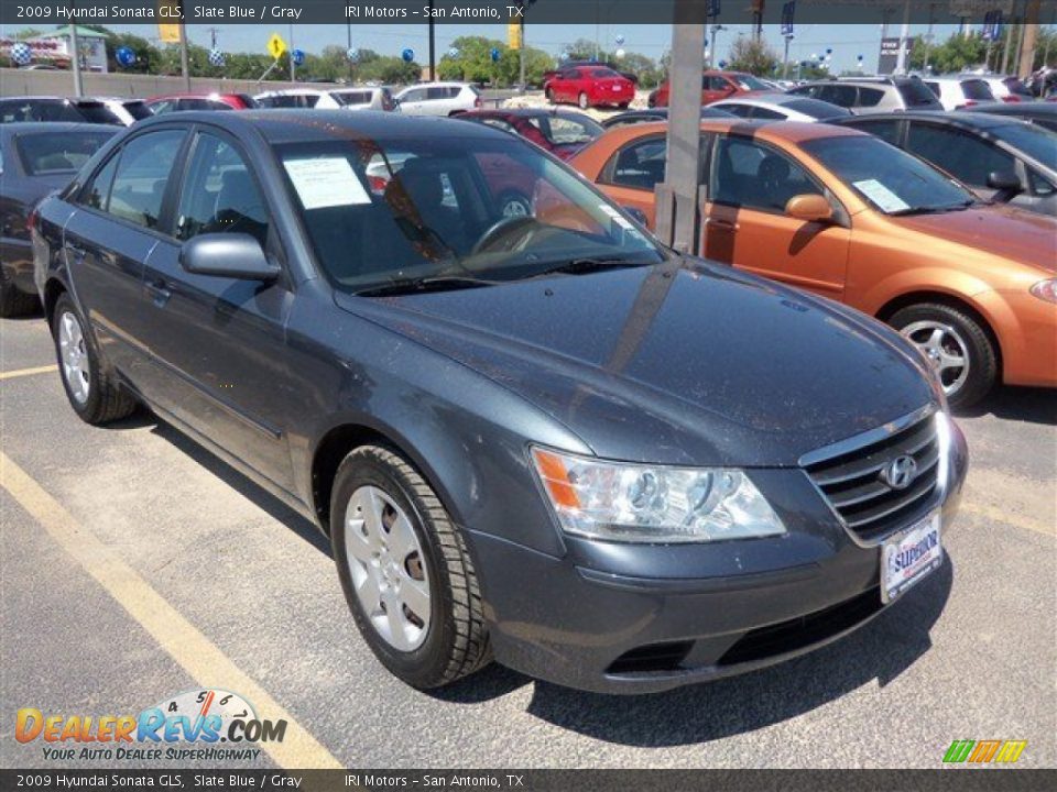 2009 Hyundai Sonata GLS Slate Blue / Gray Photo #1