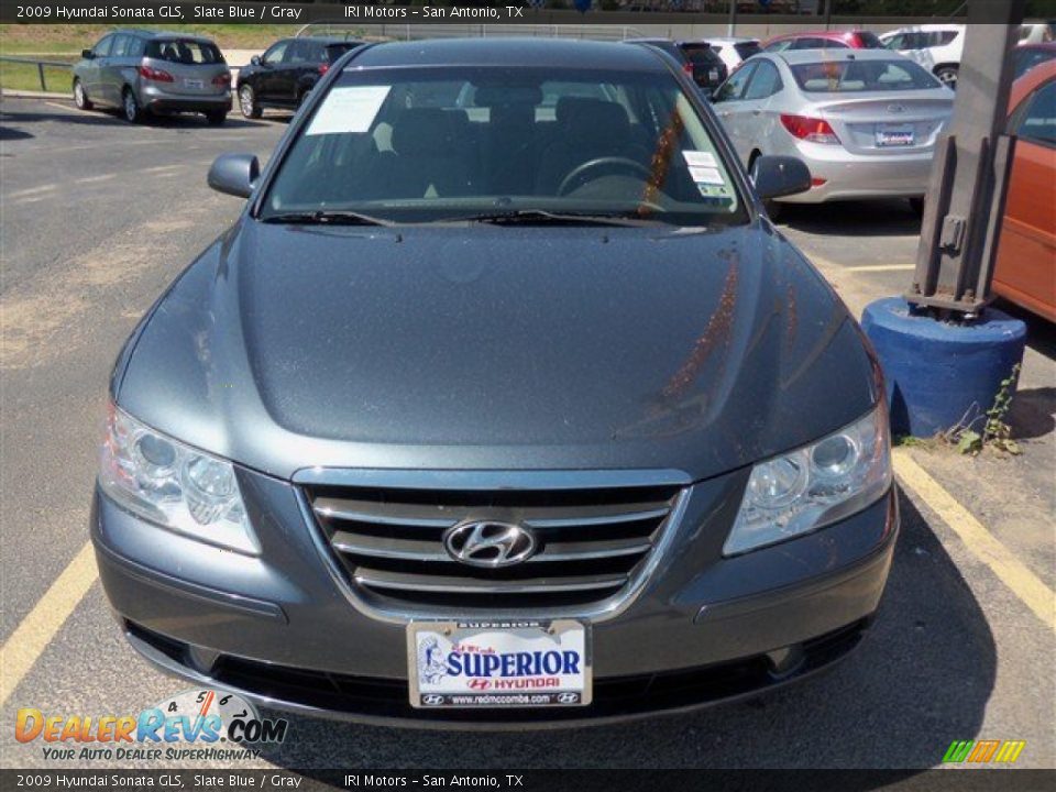 2009 Hyundai Sonata GLS Slate Blue / Gray Photo #2