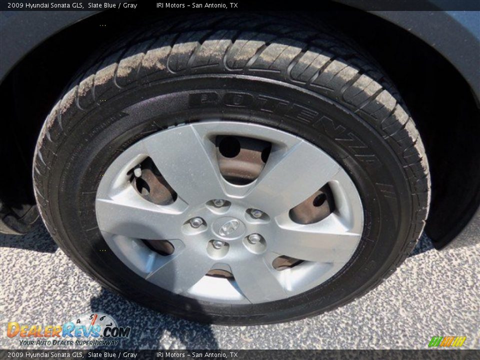 2009 Hyundai Sonata GLS Slate Blue / Gray Photo #3