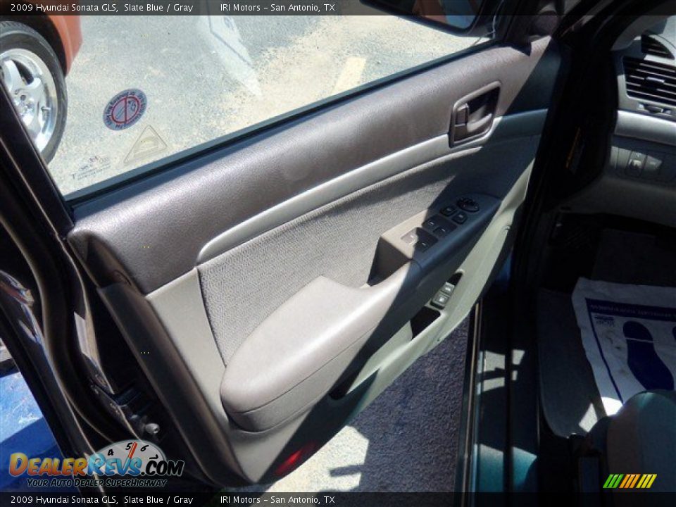 2009 Hyundai Sonata GLS Slate Blue / Gray Photo #7