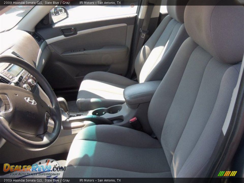 2009 Hyundai Sonata GLS Slate Blue / Gray Photo #9