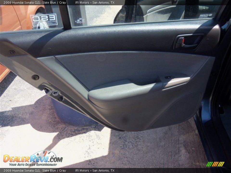 2009 Hyundai Sonata GLS Slate Blue / Gray Photo #10
