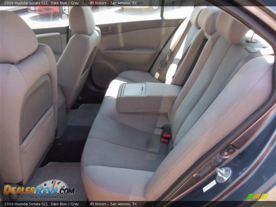 2009 Hyundai Sonata GLS Slate Blue / Gray Photo #11