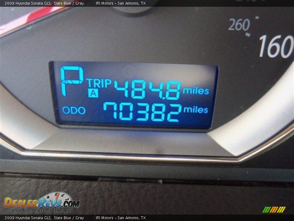 2009 Hyundai Sonata GLS Slate Blue / Gray Photo #15