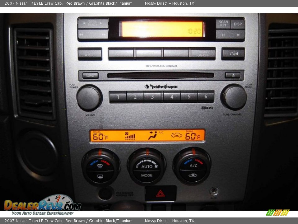 2007 Nissan Titan LE Crew Cab Red Brawn / Graphite Black/Titanium Photo #21