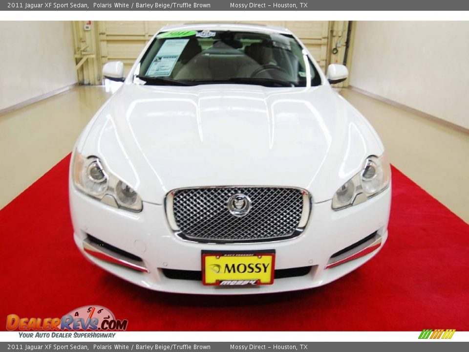 2011 Jaguar XF Sport Sedan Polaris White / Barley Beige/Truffle Brown Photo #2