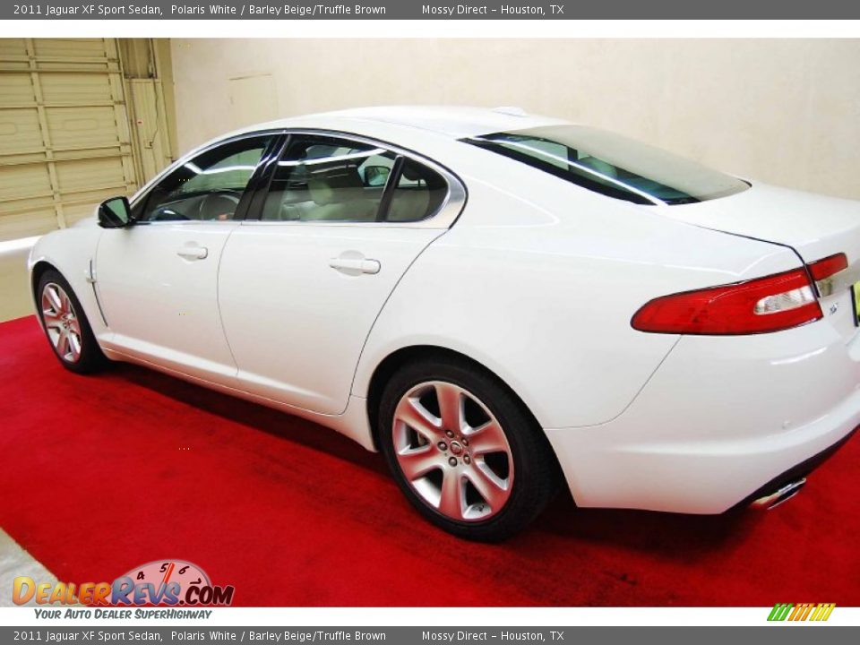 2011 Jaguar XF Sport Sedan Polaris White / Barley Beige/Truffle Brown Photo #4