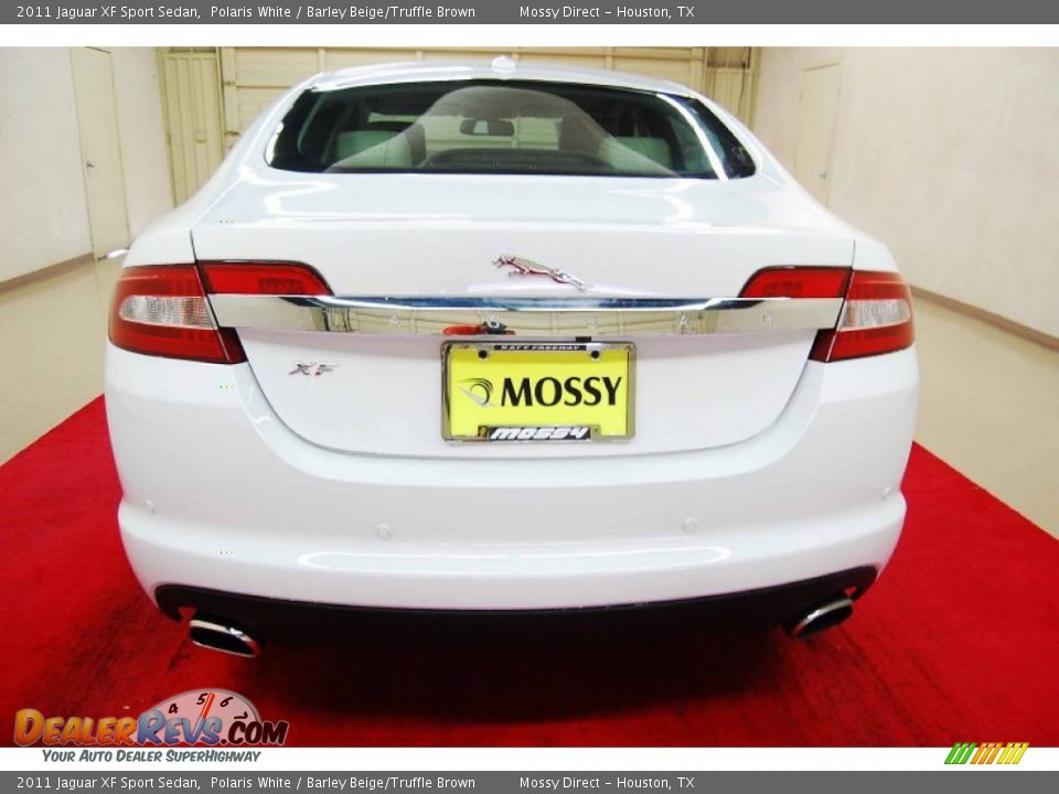 2011 Jaguar XF Sport Sedan Polaris White / Barley Beige/Truffle Brown Photo #5