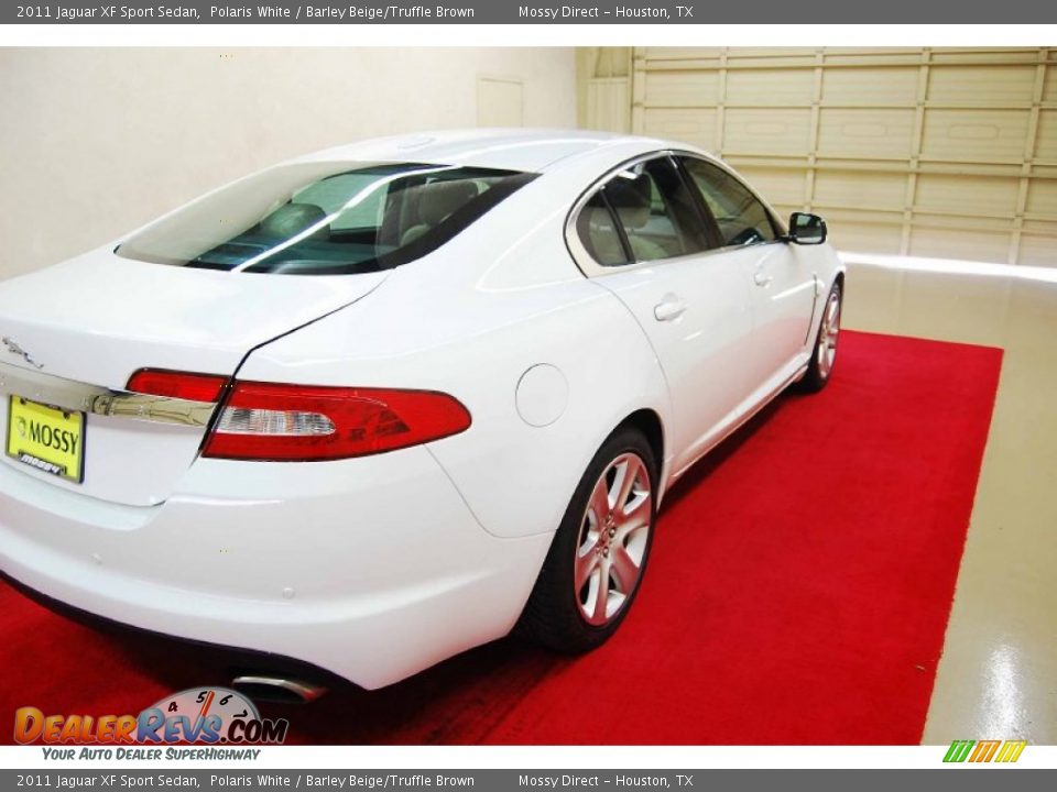 2011 Jaguar XF Sport Sedan Polaris White / Barley Beige/Truffle Brown Photo #6