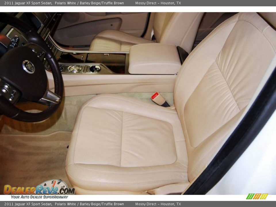 2011 Jaguar XF Sport Sedan Polaris White / Barley Beige/Truffle Brown Photo #10