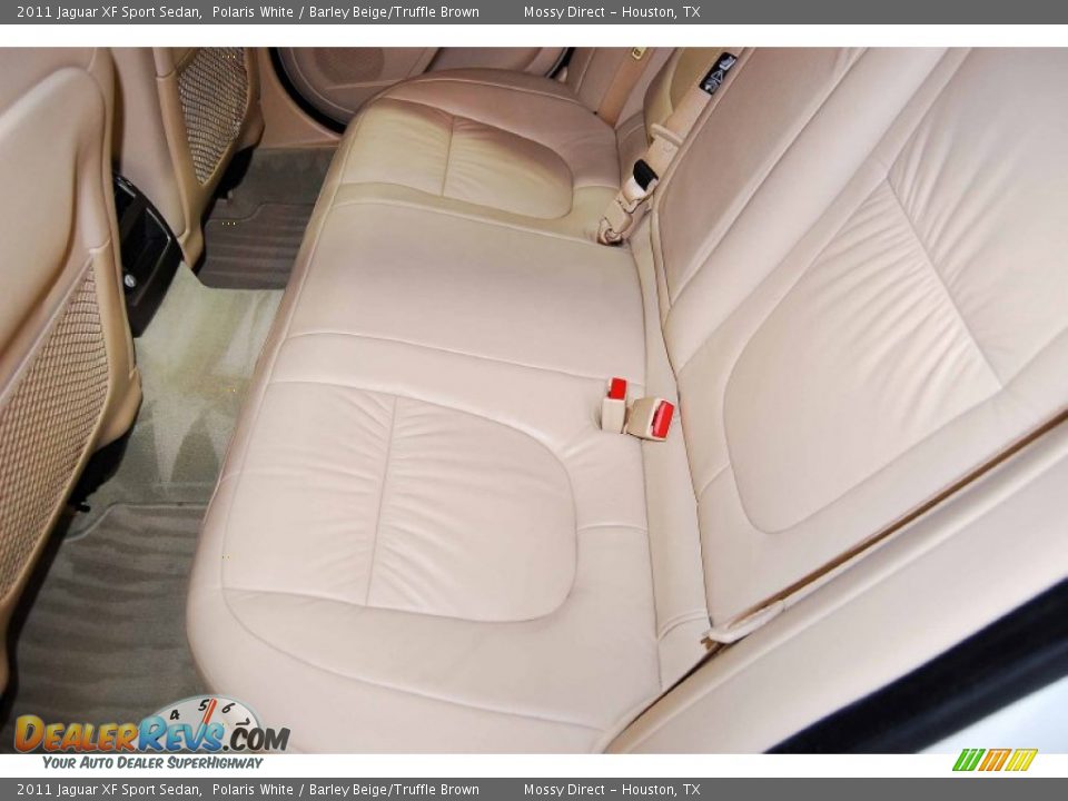 2011 Jaguar XF Sport Sedan Polaris White / Barley Beige/Truffle Brown Photo #14