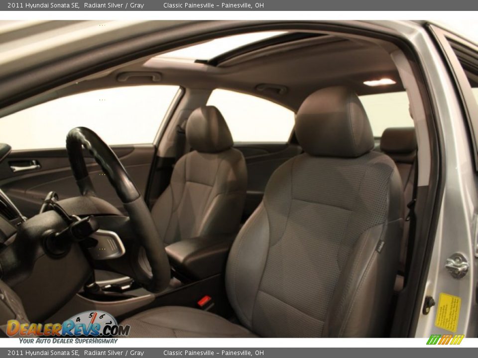 2011 Hyundai Sonata SE Radiant Silver / Gray Photo #6